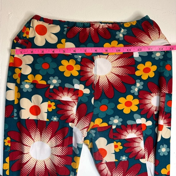 LuLaRoe Floral Womens Leggings Super Stretchy One Size - Picture 5 of 8